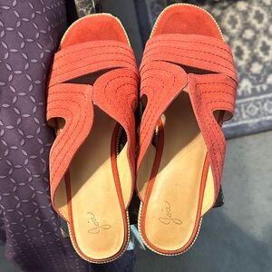 Joie Women's Red Suede Mules